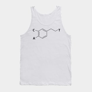 Dopamine Molecule Cat Tank Top